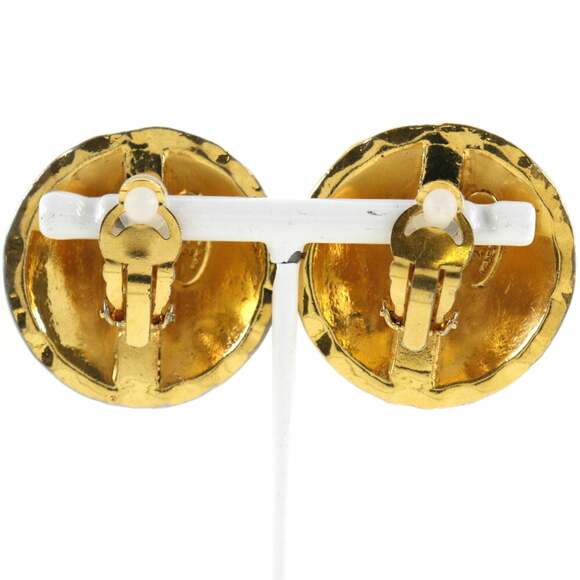 Chanel Cc Logo Clip-On Earrings Gold- #228748C10B